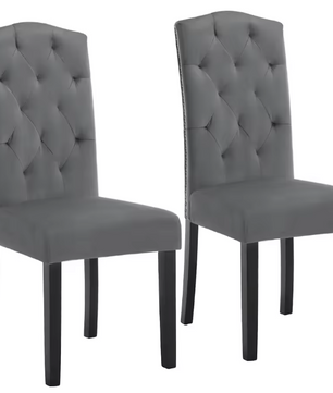 Set van 2 Scandinavische Eetkamerstoelen – Velvet/Linnen Bekleding & Houten Poten, Ergonomisch en Stijlvol