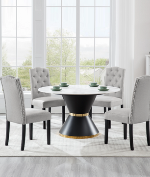Set van 2 Scandinavische Eetkamerstoelen – Velvet/Linnen Bekleding & Houten Poten, Ergonomisch en Stijlvol
