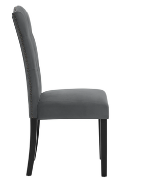 Set van 2 Scandinavische Eetkamerstoelen – Velvet/Linnen Bekleding & Houten Poten, Ergonomisch en Stijlvol