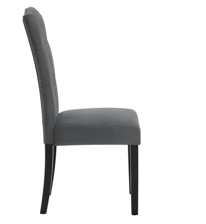 Set van 2 Scandinavische Eetkamerstoelen – Velvet/Linnen Bekleding & Houten Poten, Ergonomisch en Stijlvol