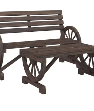 4-delige Tuin Loungeset – Stalen Frame & Moderne Tafel