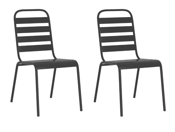 4-delige Tuin Loungeset – Stalen Frame & Moderne Tafel