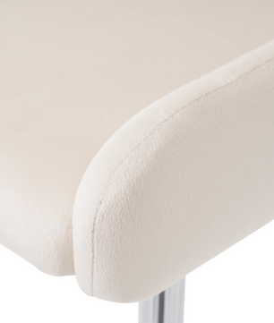 Set van 2 Fluwelen Eetkamerstoelen – Metalen Poten & Comfortabele Rugleuning