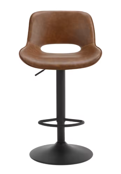 Set van 2 Verstelbare Barkrukken – Kunstleer, 360° Draaibaar & Metalen Frame