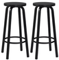 Set van 2 Industriële Barkrukken – MDF Zitting & Metalen Frame, Ergonomisch en Stevig
