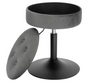 Verstelbare Velvet Barkruk met Opbergruimte – Rond Design & Metalen Basis, Modern en Comfortabel