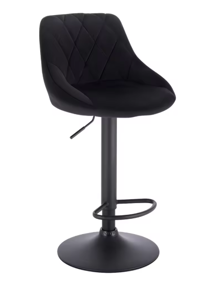 Verstelbare Barkruk – Kunstleer/Velvet, 360° Draaibaar & Metalen Frame, Modern en Comfortabel