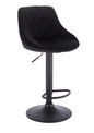 Verstelbare Barkruk – Kunstleer/Velvet, 360° Draaibaar & Metalen Frame, Modern en Comfortabel