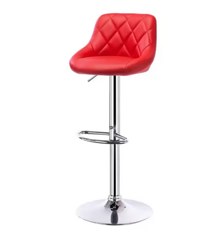 Verstelbare Barkruk – Kunstleer/Velvet, 360° Draaibaar & Metalen Frame, Modern en Comfortabel