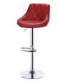 Verstelbare Barkruk – Kunstleer/Velvet, 360° Draaibaar & Metalen Frame, Modern en Comfortabel