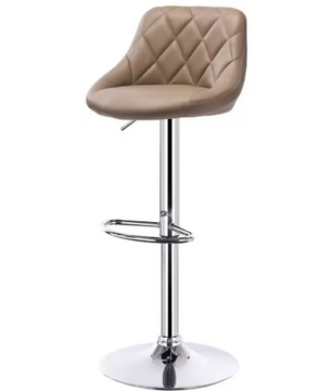 Verstelbare Barkruk – Kunstleer/Velvet, 360° Draaibaar & Metalen Frame, Modern en Comfortabel