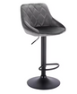 Verstelbare Barkruk – Kunstleer/Velvet, 360° Draaibaar & Metalen Frame, Modern en Comfortabel