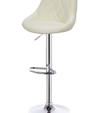 Verstelbare Barkruk – Kunstleer/Velvet, 360° Draaibaar & Metalen Frame, Modern en Comfortabel
