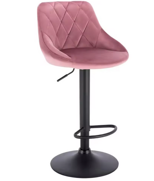 Verstelbare Barkruk – Kunstleer/Velvet, 360° Draaibaar & Metalen Frame, Modern en Comfortabel