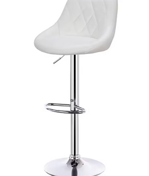 Verstelbare Barkruk – Kunstleer/Velvet, 360° Draaibaar & Metalen Frame, Modern en Comfortabel