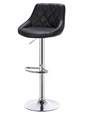 Verstelbare Barkruk – Kunstleer/Velvet, 360° Draaibaar & Metalen Frame, Modern en Comfortabel