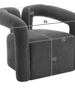Tv & Relax Fauteuil – Teddy Stof, Ergonomische Armleuningen & Comfortabele Zitting