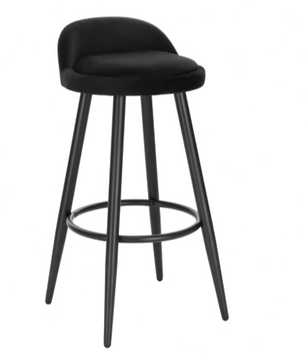Barkruk met Fluwelen Zitting – Hoog, Comfortabel & Metalen Frame