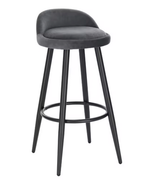 Barkruk met Fluwelen Zitting – Hoog, Comfortabel & Metalen Frame