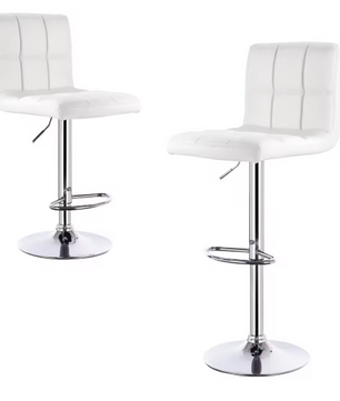 Moderne Verstelbare Barkruk – Kunstleer & Metalen Frame, 360° Draaibaar
