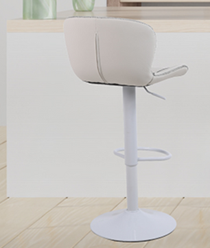 Set van 2 Verstelbare Barkrukken – PU-Leder & Metalen Frame, 360° Draaibaar