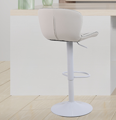Set van 2 Verstelbare Barkrukken – PU-Leder & Metalen Frame, 360° Draaibaar