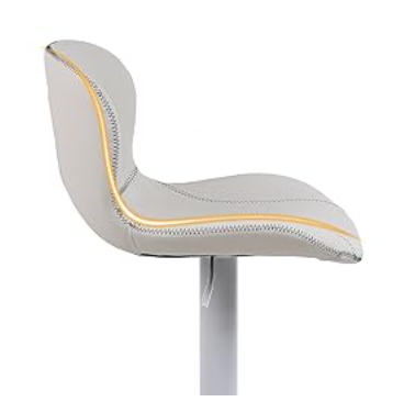 Set van 2 Verstelbare Barkrukken – PU-Leder & Metalen Frame, 360° Draaibaar