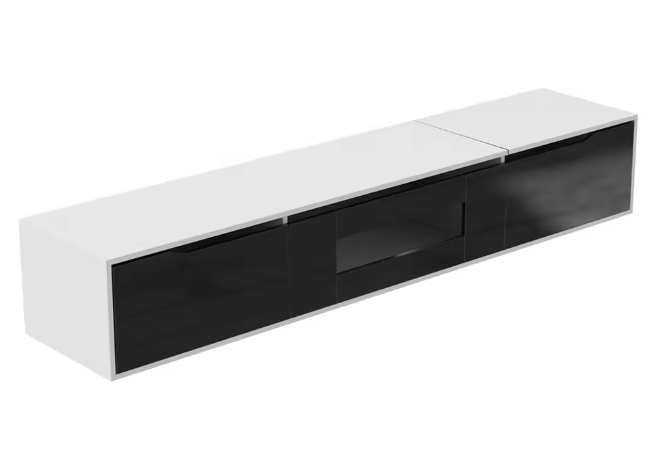Hoogglans TV-meubel met LED Verlichting – Modern & Ruim Opbergvak