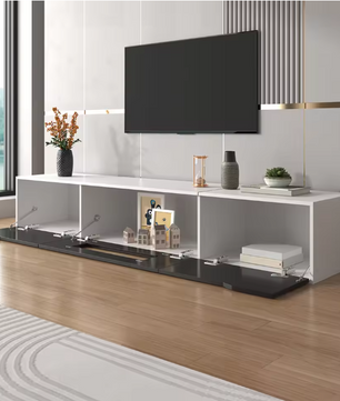 Hoogglans TV-meubel met LED Verlichting – Modern & Ruim Opbergvak