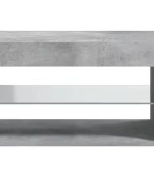 TV-meubel met RGB LED Verlichting – 90 cm Breed, Betonlook Grijs
