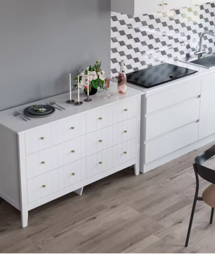 Ladekast met 6 Lades – Houten Dressoir voor Slaapkamer & Woonkamer