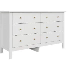 Ladekast met 6 Lades – Houten Dressoir voor Slaapkamer & Woonkamer