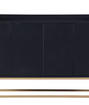 Buffetkast met 4 Deuren – Minimalistisch Dressoir met Metalen Poten