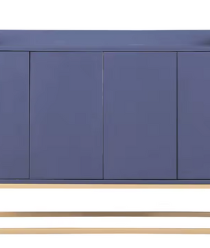 Buffetkast met 4 Deuren – Minimalistisch Dressoir met Metalen Poten