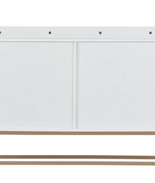 Buffetkast met 4 Deuren – Minimalistisch Dressoir met Metalen Poten