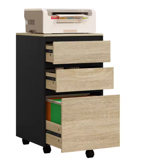 Mobiele Archiefkast met 3 Lades – Industriële Rolkast 40×70×40 cm