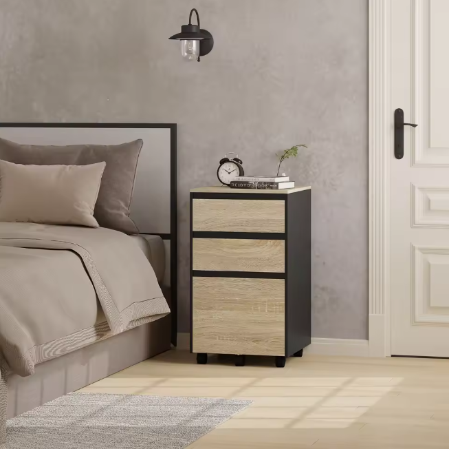 Mobiele Archiefkast met 3 Lades – Industriële Rolkast 40×70×40 cm