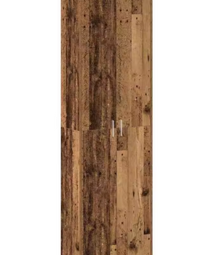 Vintage Houten Kledingkast met Deur & Legplanken – 55×25×189 cm