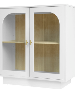 Witte Houten Kledingkast met 2 Deuren & 2 Lades – Opbergkast 79×35×80 cm