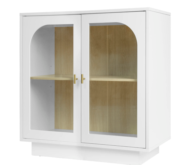 Witte Houten Kledingkast met 2 Deuren & 2 Lades – Opbergkast 79×35×80 cm