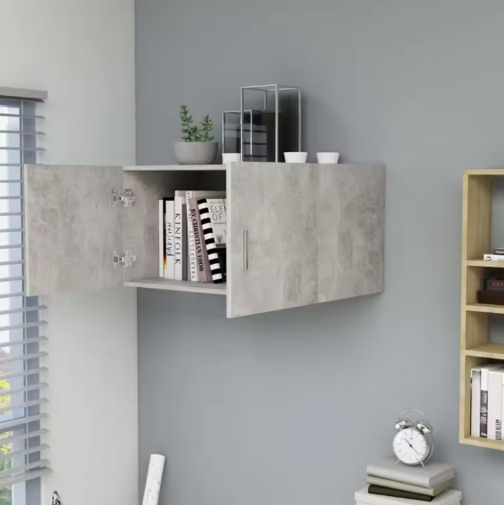 Moderne Wandkast met 2 Deuren – Hangende Opbergkast 80×39×40 cm