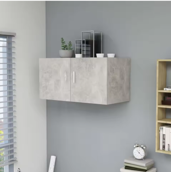 Moderne Wandkast met 2 Deuren – Hangende Opbergkast 80×39×40 cm