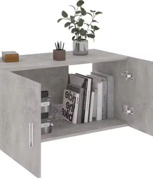 Moderne Wandkast met 2 Deuren – Hangende Opbergkast 80×39×40 cm