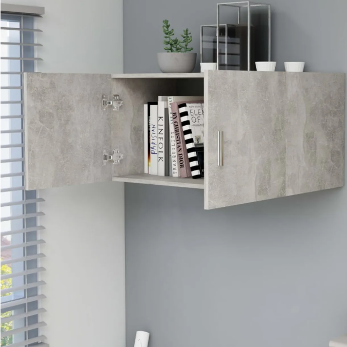 Moderne Wandkast met 2 Deuren – Hangende Opbergkast 80×39×40 cm