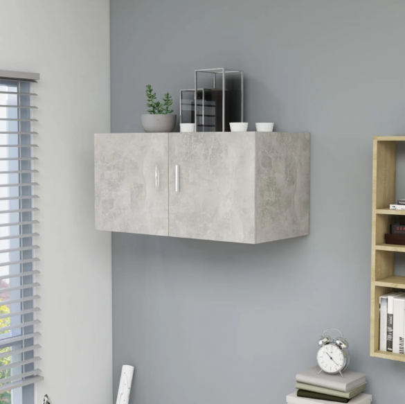 Moderne Wandkast met 2 Deuren – Hangende Opbergkast 80×39×40 cm