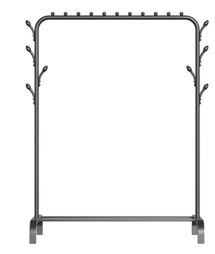 Kledingrek met Schoenenrek – Staande Kapstok met Legplank 154×43×105 cm