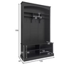 Kapstok met Schoenenbank – Garderoberek met 6 Haken & Zitbank, 120×40×191 cm