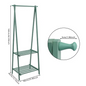 Bamboe Kledingrek Opvouwbaar – Kapstok met Kledingstang & Planken 66×40×160 cm