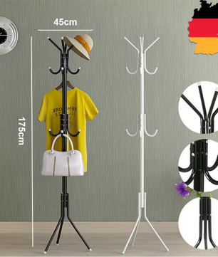 Staande Kapstok met 12 Haken – Metalen Kleding- en Hoedenrek 175 cm