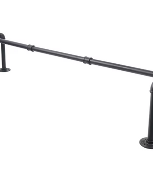 Industriële Wandkapstok – IJzeren Kledingrek 115 cm, 40 kg Draagkracht